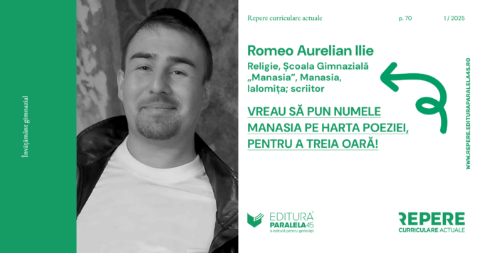 Vreau să pun numele Manasia pe harta poeziei, pentru a treia oară!