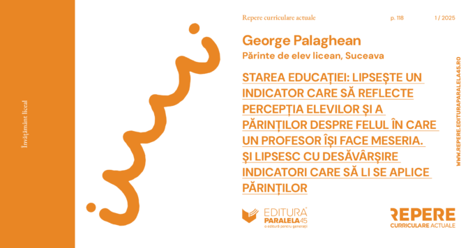 Vocea părintelui: George Palaghean