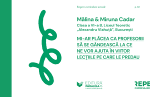 Vocea elevilor: Mălina & Miruna Cadar