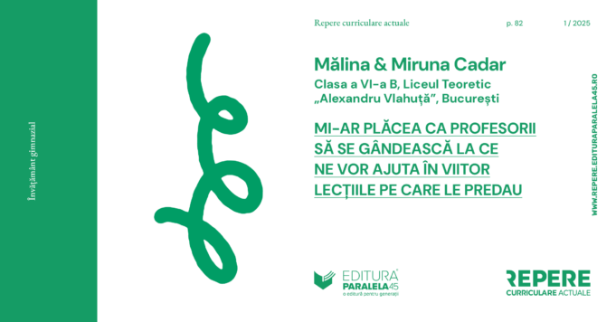 Vocea elevilor: Mălina & Miruna Cadar