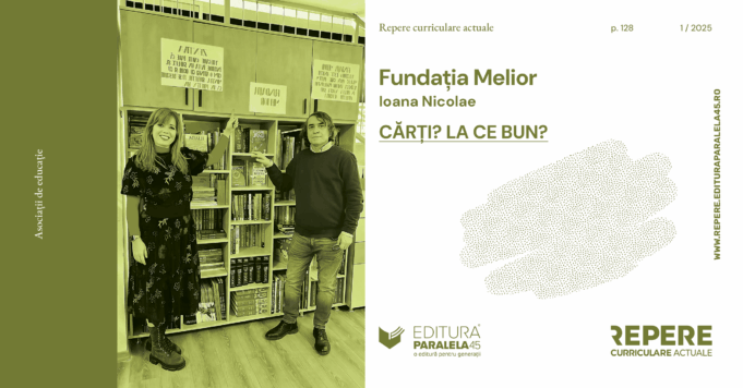 Cărți? La ce bun? Ioana Nicolaie despre Fundația Melior