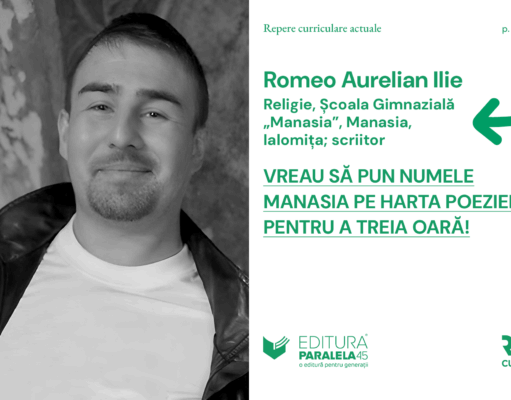 Vreau să pun numele Manasia pe harta poeziei, pentru a treia oară!