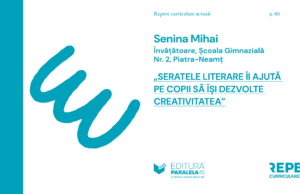 „Seratele literare îi ajută pe copii să își dezvolte creativitatea”