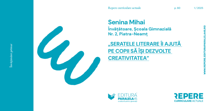 „Seratele literare îi ajută pe copii să își dezvolte creativitatea”